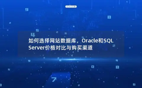如何选择网站数据库，Oracle和SQL Server价格对比与购买渠道