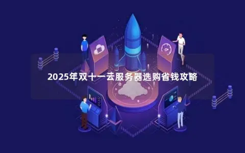 2025年双十一云服务器选购省钱攻略