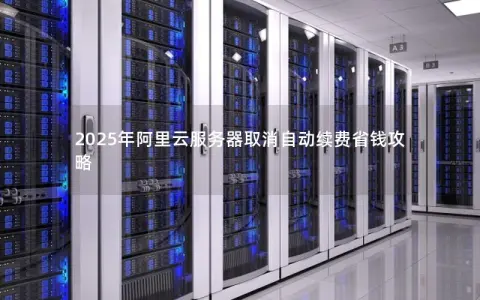 2025年阿里云服务器取消自动续费省钱攻略