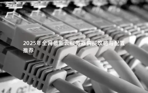 2025年全网最新云服务器购买攻略与配置推荐