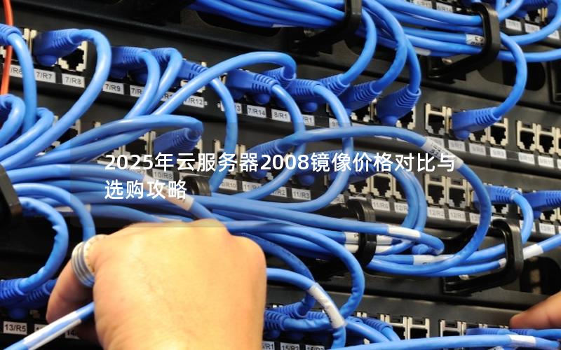 2025年云服务器2008镜像价格对比与选购攻略