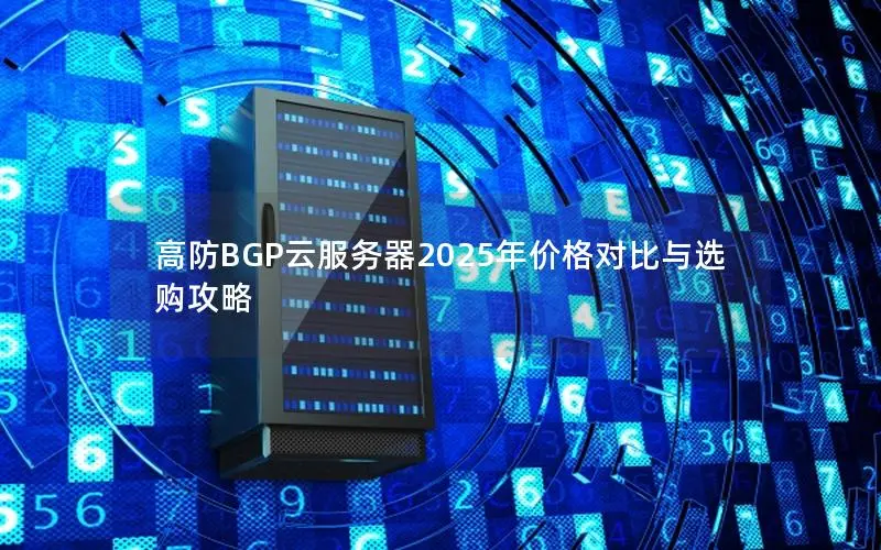 高防BGP云服务器2025年价格对比与选购攻略