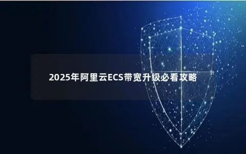 2025年阿里云ECS带宽升级必看攻略
