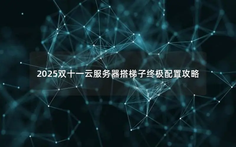 2025双十一云服务器搭梯子终极配置攻略 2025双十一云服务器搭梯子终极配置攻略