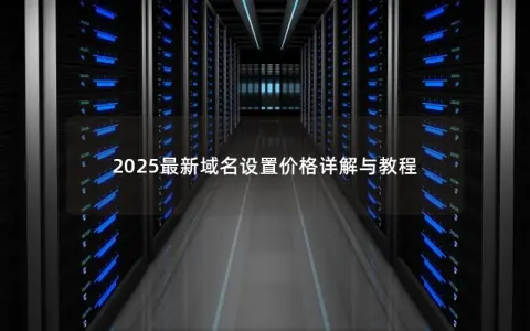2025最新域名设置价格详解与教程