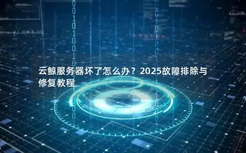 云鲸服务器坏了怎么办？2025故障排除与修复教程