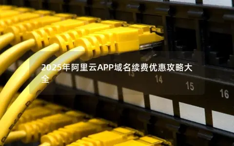 2025年阿里云APP域名续费优惠攻略大全 2025年阿里云APP域名续费优惠攻略大全