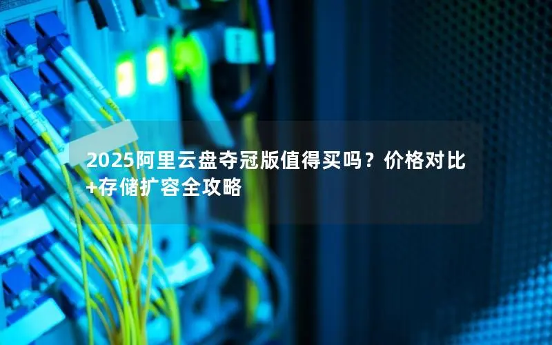 2025阿里云盘夺冠版值得买吗？价格对比+存储扩容全攻略