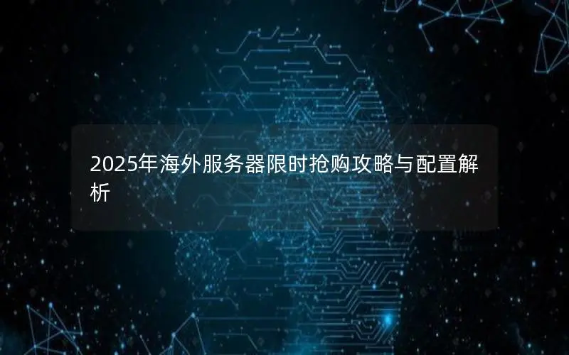 2025年海外服务器限时抢购攻略与配置解析