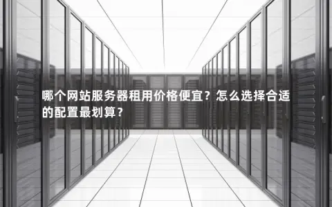 哪个网站服务器租用价格便宜？怎么选择合适的配置最划算？