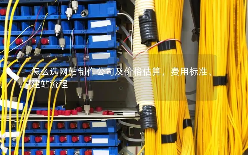 怎么选网站制作公司及价格估算，费用标准、建站流程