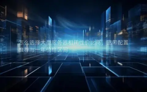 怎么选择大型服务器租用性价比高，宽带配置推荐与一年价格区间