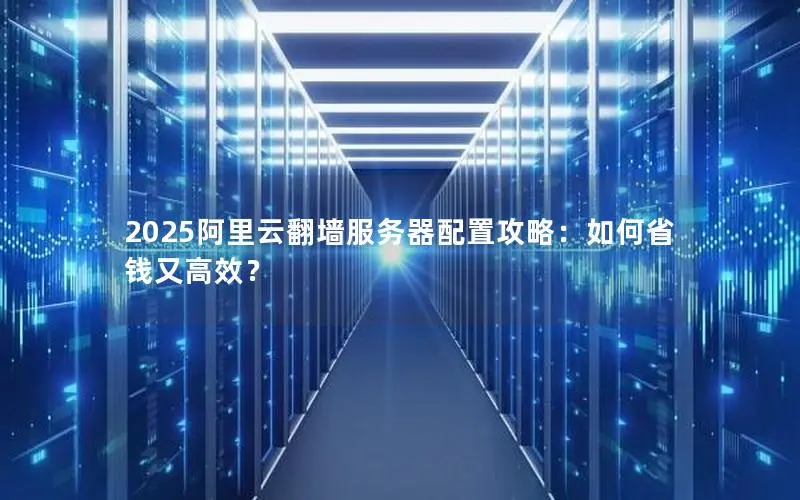 2025阿里云翻墙服务器配置攻略：如何省钱又高效？