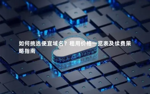 如何挑选便宜域名?租用价格一览表及续费策略指南 如何挑选便宜域名?租用价格一览表及续费策略指南
