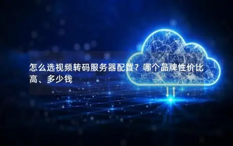 怎么选视频转码服务器配置？哪个品牌性价比高、多少钱