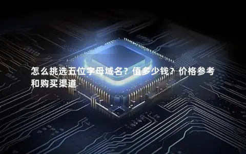 怎么挑选五位字母域名？值多少钱？价格参考和购买渠道