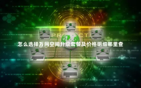 怎么选择万网空间升级套餐及价格明细哪里查