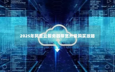 2025年阿里云服务器带宽升级购买攻略