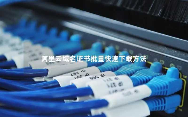 阿里云域名证书批量快速下载方法 阿里云域名证书批量快速下载方法