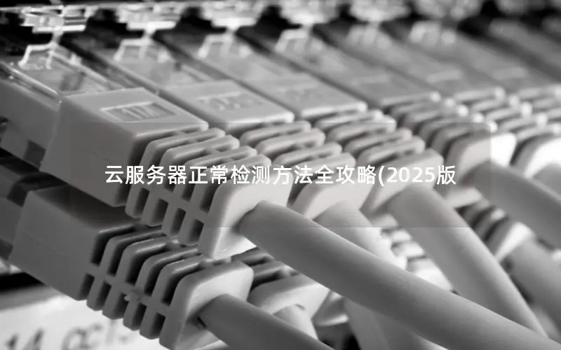 云服务器正常检测方法全攻略(2025版 云服务器正常检测方法全攻略(2025版