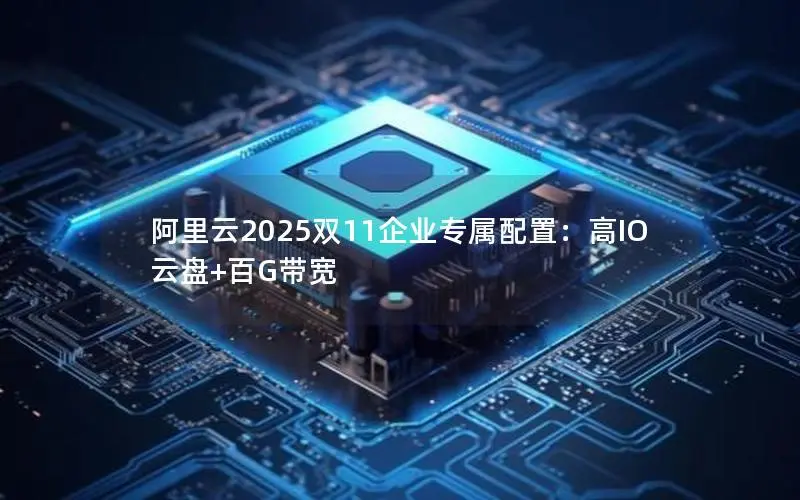 阿里云2025双11企业专属配置:高IO云盘+百G带宽 阿里云2025双11企业专属配置:高IO云盘+百G带宽