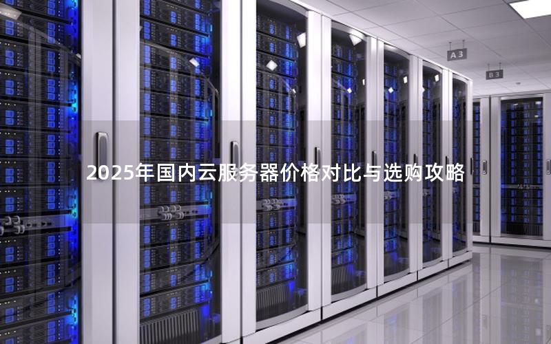 2025年国内云服务器价格对比与选购攻略
