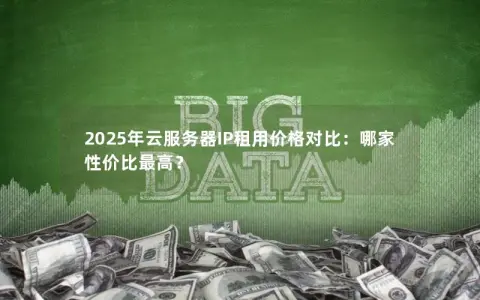 2025年云服务器IP租用价格对比：哪家性价比最高？