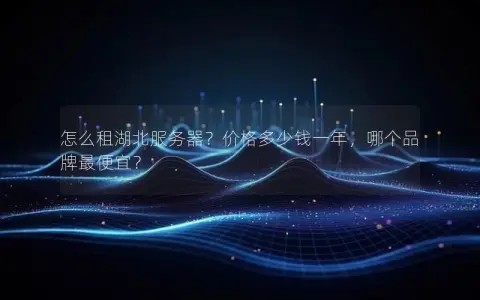 怎么租湖北服务器？价格多少钱一年，哪个品牌最便宜？