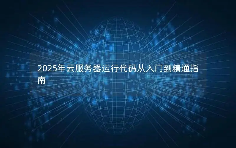 2025年云服务器运行代码从入门到精通指南 2025年云服务器运行代码从入门到精通指南