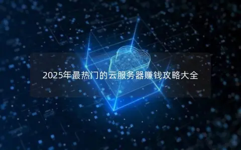 2025年最热门的云服务器赚钱攻略大全
