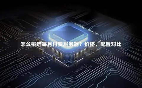 怎么挑选每月付费服务器？价格、配置对比