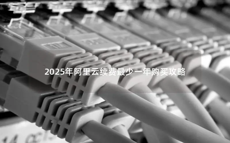 2025年阿里云续费最少一年购买攻略