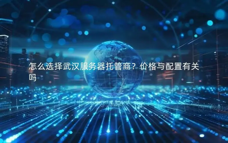 怎么选择武汉服务器托管商？价格与配置有关吗