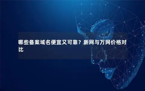 哪些备案域名便宜又可靠？新网与万网价格对比