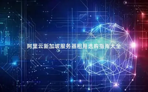 阿里云新加坡服务器租用选购指南大全