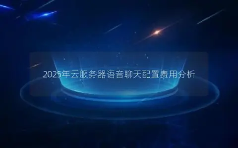 2025年云服务器语音聊天配置费用分析