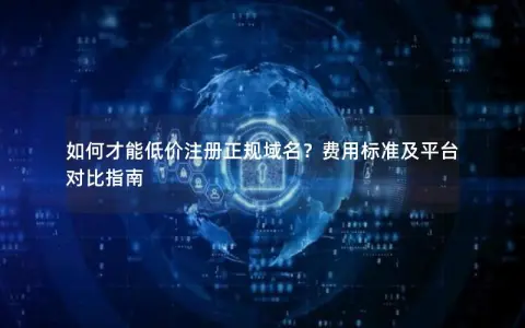 如何才能低价注册正规域名？费用标准及平台对比指南