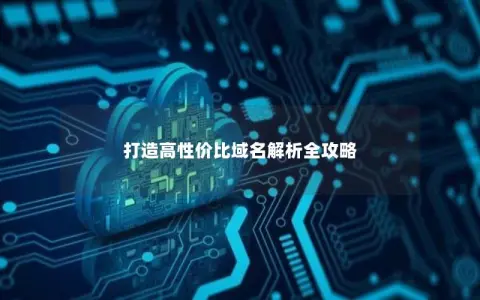 打造高性价比域名解析全攻略
