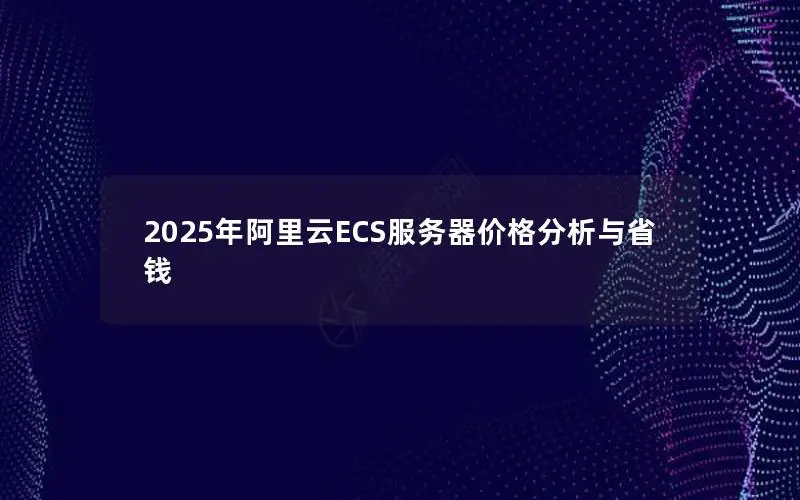 2025年阿里云ECS服务器价格分析与省钱