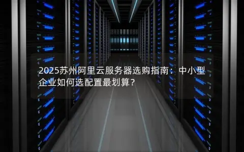 2025苏州阿里云服务器选购指南：中小型企业如何选配置最划算？