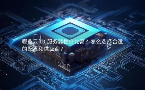 哪些云IDC服务器性价比高？怎么选择合适的配置和供应商？