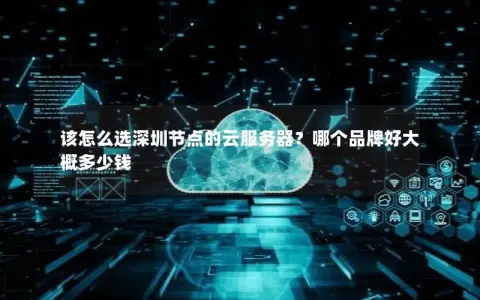 该怎么选深圳节点的云服务器？哪个品牌好大概多少钱