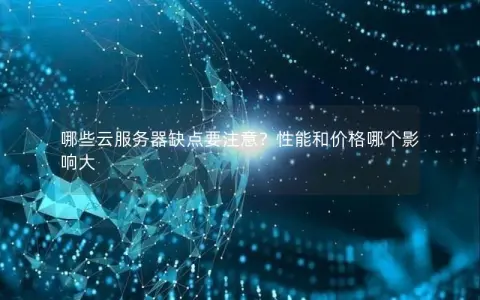 哪些云服务器缺点要注意？性能和价格哪个影响大