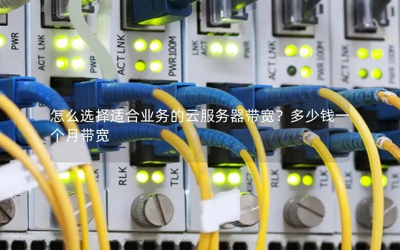 怎么选择适合业务的云服务器带宽?多少钱一个月带宽 怎么选择适合业务的云服务器带宽?多少钱一个月带宽