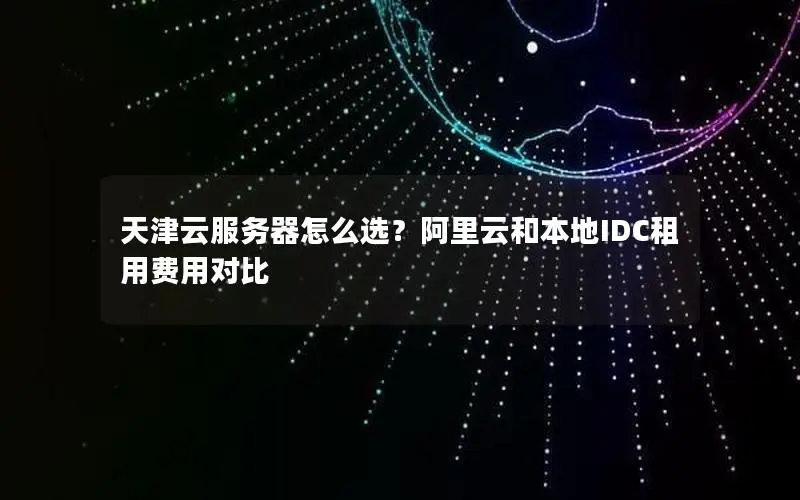 天津云服务器怎么选?阿里云和本地IDC租用费用对比 天津云服务器怎么选?阿里云和本地IDC租用费用对比