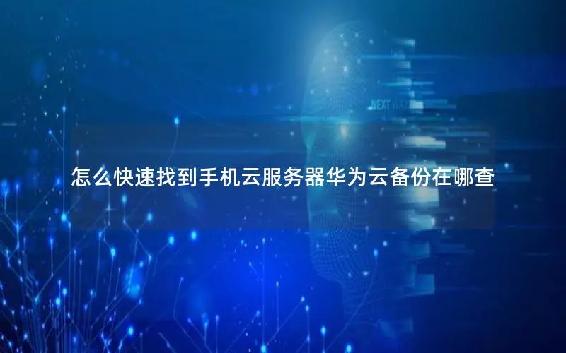 怎么快速找到手机云服务器华为云备份在哪查 怎么快速找到手机云服务器华为云备份在哪查