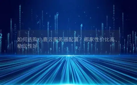 如何选购小鹿云服务器配置？哪家性价比高、稳定性好