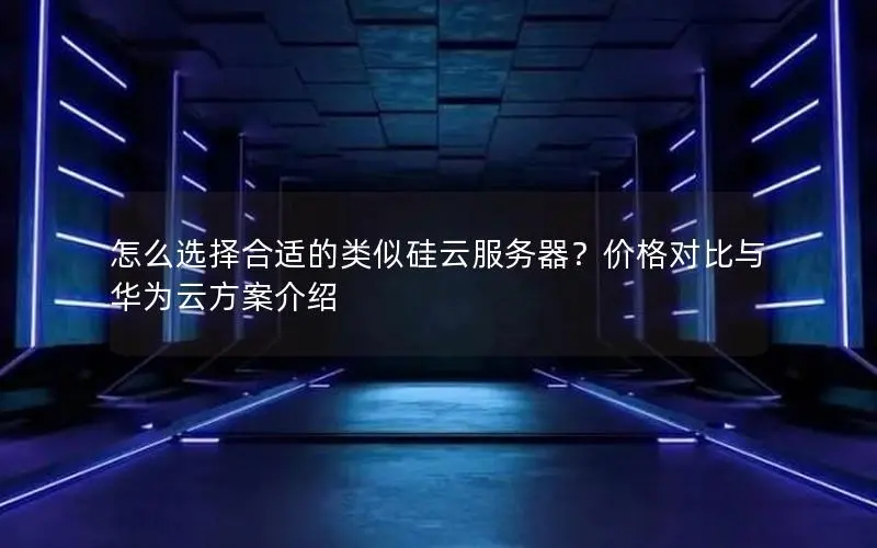 怎么选择合适的类似硅云服务器？价格对比与华为云方案介绍