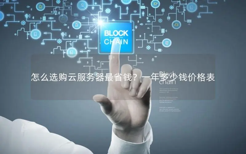 怎么选购云服务器最省钱？一年多少钱价格表