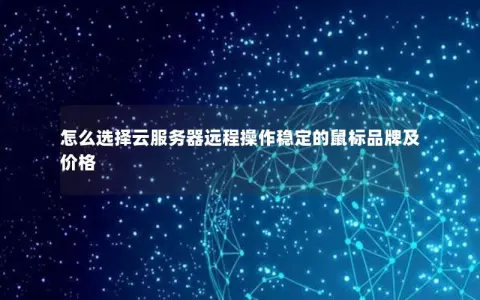 怎么选择云服务器远程操作稳定的鼠标品牌及价格